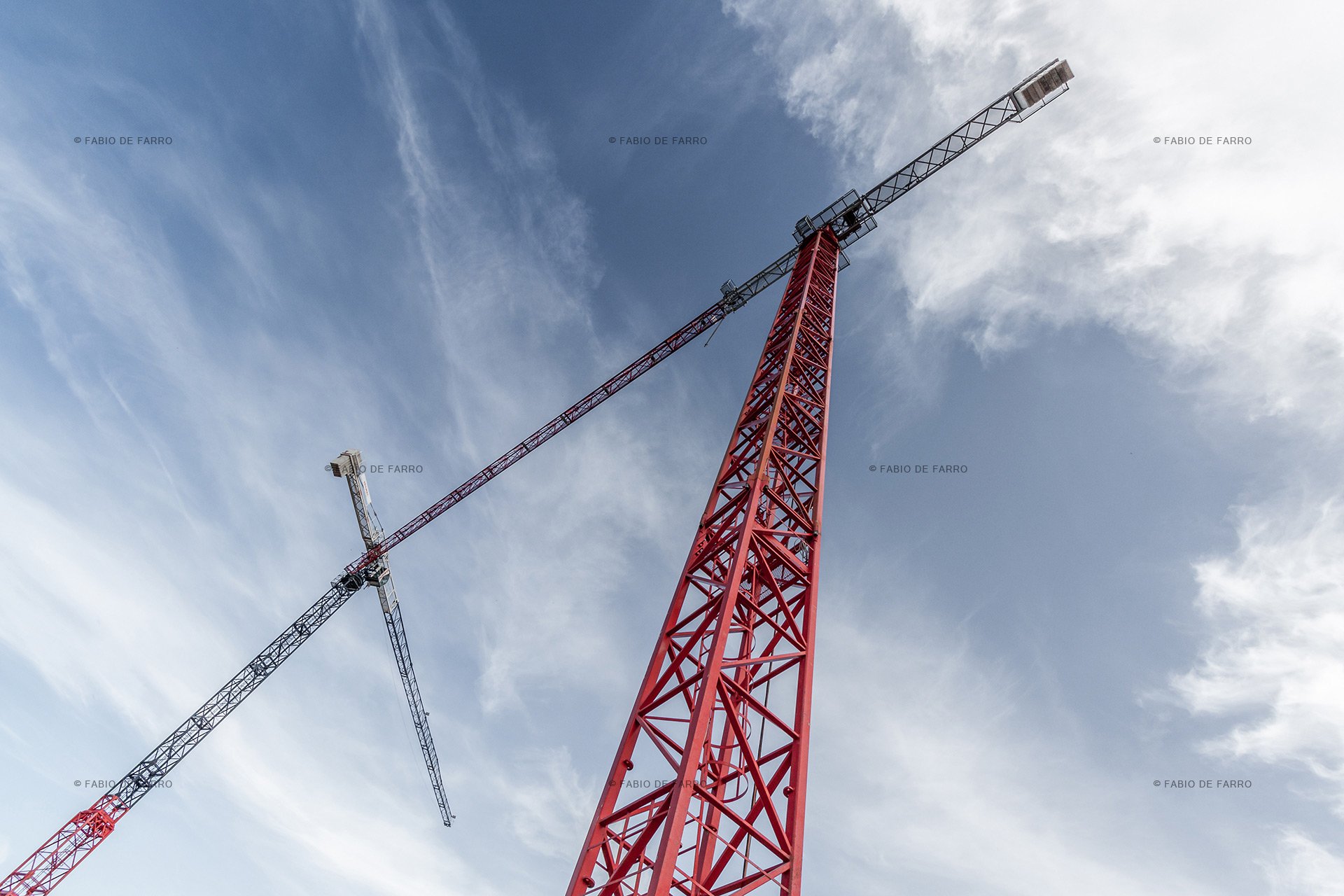 Construction Site Photography Crane - Fotografia Architettonica Siti in Costruzione